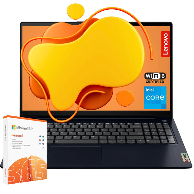 Lenovo Essential 15 FHD Laptop with CHATGPT and AI-powered Office 365
