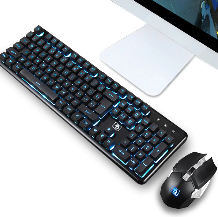 TECHOPRO Wireless RGB Gaming Keyboard/Mouse Set