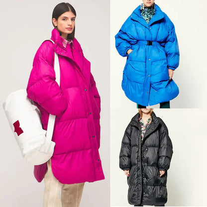 YOKOPAL Women's Long Belt Jacket