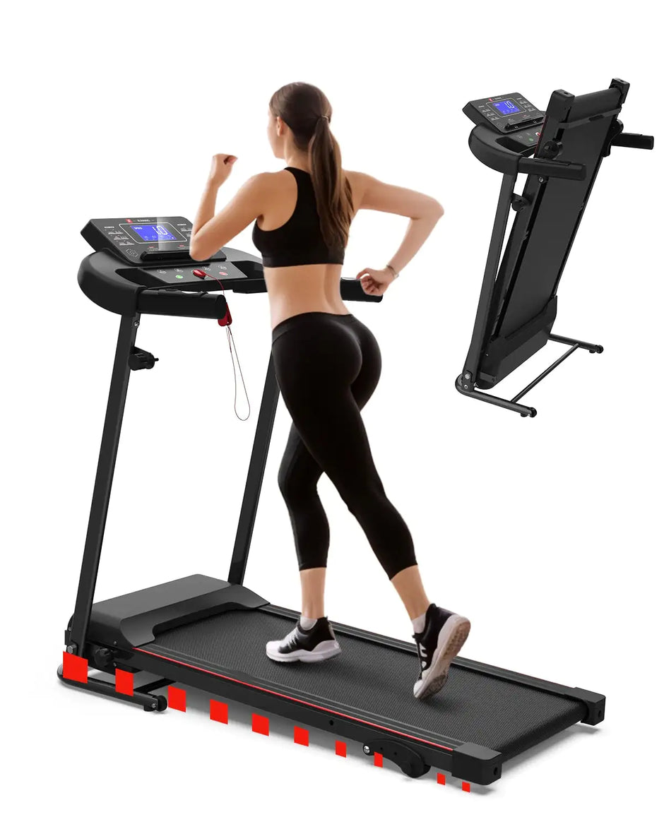 Smart Folding Treadmill with Pulse Sensor