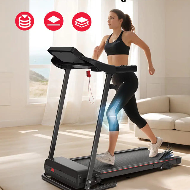 Smart Folding Treadmill with Pulse Sensor