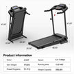 Smart Folding Treadmill with Pulse Sensor