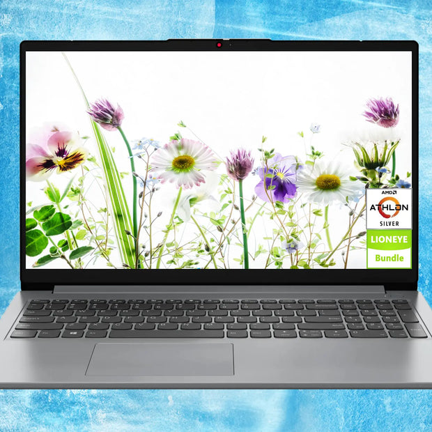 Lenovo AI-Powered Laptop | 15.6" HD Computer | Webcam | USB-C | Wi-Fi | Bluetooth | Fast Charge |