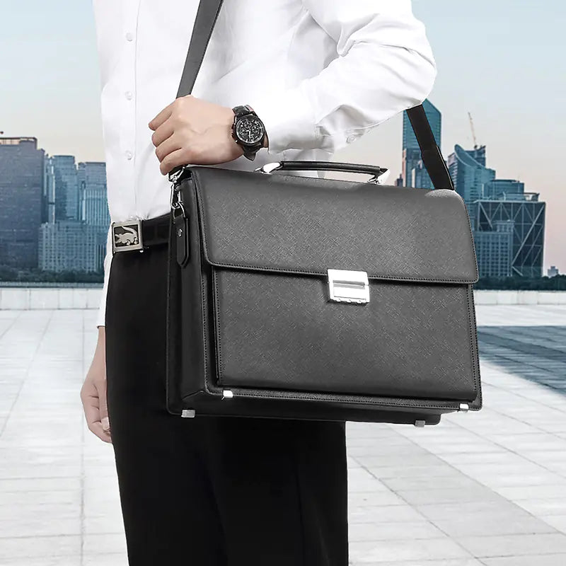 YOKOPAL Leather Briefcase