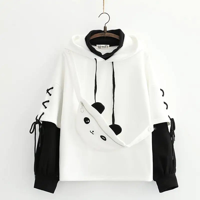 YOKOPAL Women's Hooded Panda Sweater