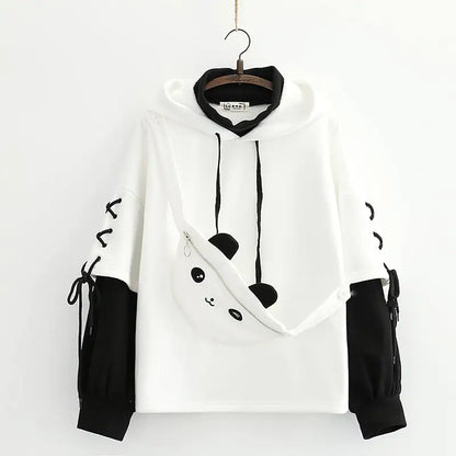 YOKOPAL Women's Hooded Panda Sweater