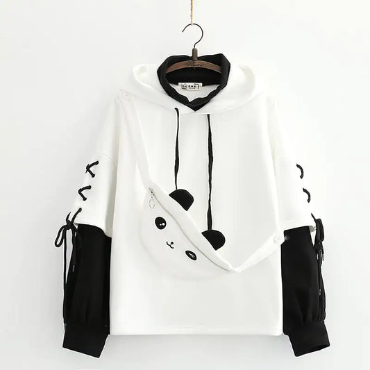 YOKOPAL Women's Hooded Panda Sweater