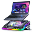 SONICWAVE Laptop Cooling Pad with Full LED Lights & Powerful Cooler Fan